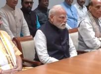 NDA nominee CP Radhakrishnan files nomination for VP election, PM Modi accompanies him