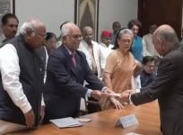 Oppn VP candidate Sudershan Reddy files nomination, top INDIA bloc leaders in attendance