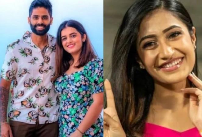 Suryakumar Yadav, Devisha Shetty, Dhanashree Verma Suryakumar Yadav, Devisha Shetty, Dhanashree Verma