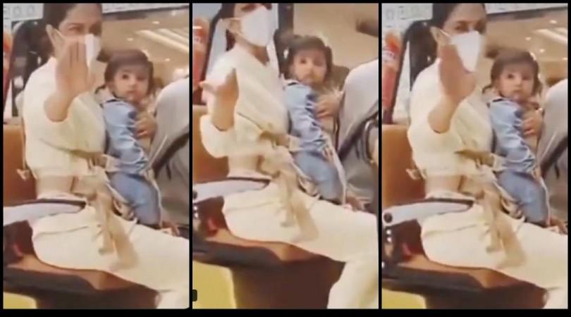 Deepika- Ranveer's daughter Dua's face revealed! Actor gestures fan to stop recording her daughter's video Deepika- Ranveer's daughter Dua's face revealed! Actor gestures fan to stop recording her daughter's video