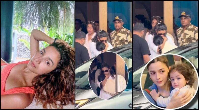 Protective Mom: Alia Bhatt hides daughter Raha's Face, ignores paparazzi at airport as she returned from vacation with family Protective Mom: Alia Bhatt hides daughter Raha's Face, ignores paparazzi at airport as she returned from vacation with family