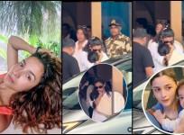 Protective Mom: Alia Bhatt hides daughter Raha's Face, ignores paparazzi at airport as she returned from vacation with family
