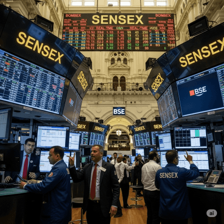 Sensex, Nifty open with gains as potential rate cut in US boosts sentiment Sensex, Nifty open with gains as potential rate cut in US boosts sentiment