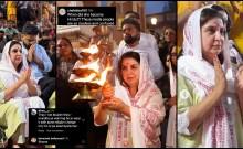 'Shameful, did she become Hindu?: Farah Khan performs Ganga Aarti in Rishikesh with cook Dilip; gets trolled