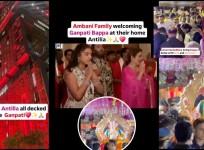 Ganesh Chaturthi 2025: Anant Ambani-Radhika Merchant welcome Antilia Cha Raja days after Kokilaben's health scare