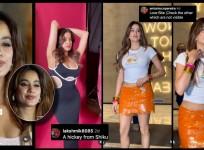 Param Sundari: Janhvi Kapoor's fans spot love bite; gets trolled for wearing bold orange mini skirt with bangles