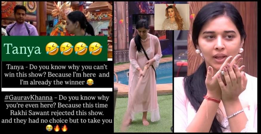 'Took you because Rakhi Sawant rejected': Gaurav Khanna roasts Tanya Mittal after her 'I'll win BB 19' claim 'Took you because Rakhi Sawant rejected': Gaurav Khanna roasts Tanya Mittal after her 'I'll win BB 19' claim