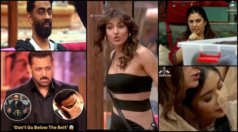 BB 19 Weekend Ka Vaar: Salman Khan slams Nehal Chudasama for crying over not getting chicken, calls out Pranit More for his cheap jokes BB 19 Weekend Ka Vaar: Salman Khan slams Nehal Chudasama for crying over not getting chicken, calls out Pranit More for his cheap jokes