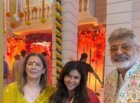 Ekta Kapoor poses arm-in-arm with mystery man; Kushal Tandon's parents meet ex-girlfriend Shivangi Joshi at Ganpati lunch