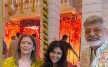 Ekta Kapoor poses arm-in-arm with mystery man; Kushal Tandon's parents meet ex-girlfriend Shivangi Joshi at Ganpati  lunch Ekta Kapoor poses arm-in-arm with mystery man; Kushal Tandon's parents meet ex-girlfriend Shivangi Joshi at Ganpati  lunch