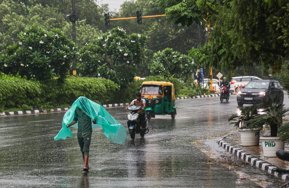 Rains lash Delhi-NCR, temperature dips; traffic snarls reported in several areas
