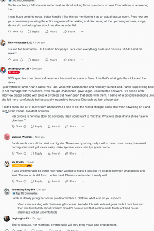 This is what the comment section of the post looked like. Farah Khan-Yuzvendra Chahal-Dhanashree Verma