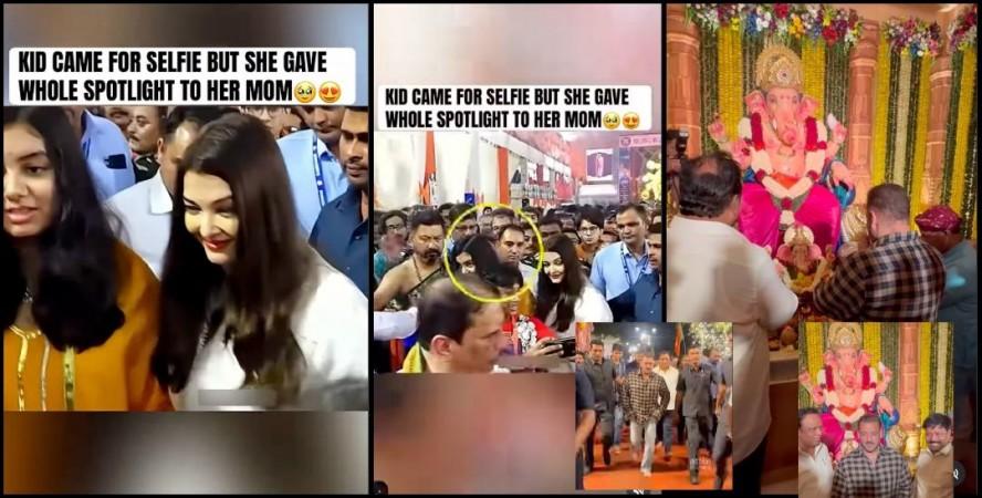 Ganpati 2025: Aaradhya Bachchan turns her face so fan can click selfie with Aishwarya Rai; Salman Khan applies tilak, seeks blessings barefoot Ganpati 2025: Aaradhya Bachchan turns her face so fan can click selfie with Aishwarya Rai; Salman Khan applies tilak, seeks blessings barefoot