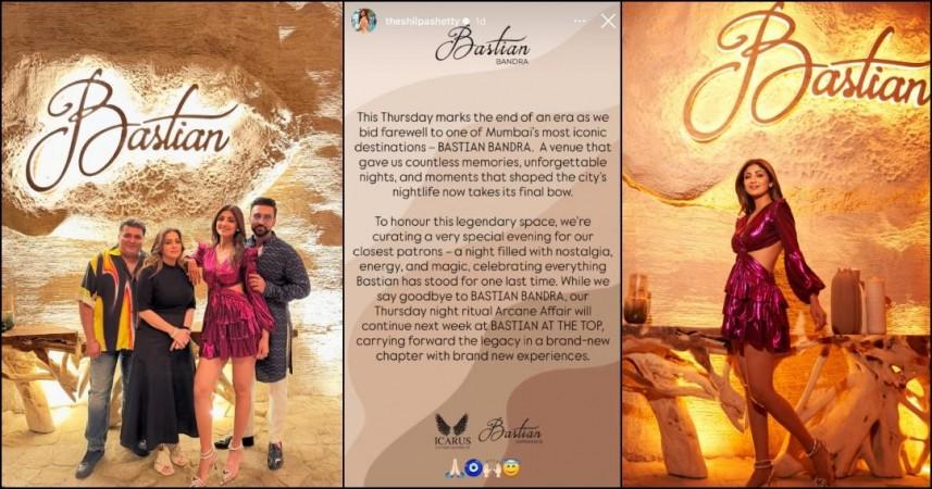 Shilpa Shetty shuts down iconic Bastian in Bandra, Mumbai; announces farewell night for patrons amid Rs 60 crore cheating case Shilpa Shetty shuts down iconic bastian bandra; announces farewell night for patrons amid Rs 60 crore cheating case