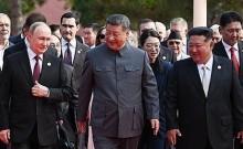 North Korea's Kim Jong-un joins Putin and Xi at military parade, first such gathering in 66 years