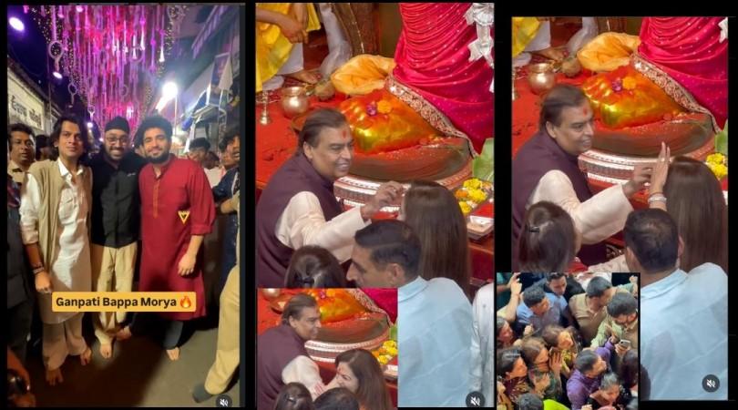 Shiv Sena's Rahool Kanal, linked to Habitat attack, organises Lalbaugcha Raja darshan for Balraj Ghai & Samay Raina; Mukesh Ambani applies tilak on Nita Ambani Shiv Sena's Rahool Kanal, linked to Habitat attack, organises Lalbaugcha Raja darshan for Balraj Ghai & Samay Raina; Mukesh Ambani applies tilak on Nita Ambani