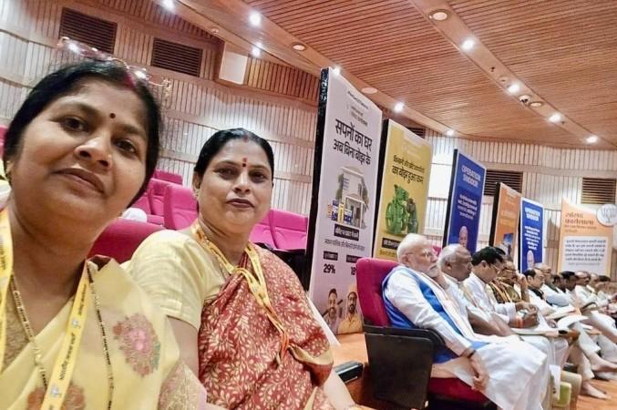 PM Modi sits in last row among BJP MPs during party workshop PM Modi sits in last row among BJP MPs during party workshop