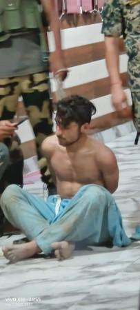 A Pakistan intruder under the custody of Border Security Force Pak intruder