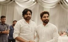 Pawan Kalyan and Allu Arjun were seen shaking hands and hugging each other at the event and this reunion made the fans happy. Pawan Kalyan