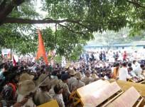 Internal reservation protest escalates in Bengaluru, traffic comes to screeching halt
