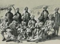 Photograph with the caption 'Native Sikhs of the 36th Sikhs. Tirah, 1897'