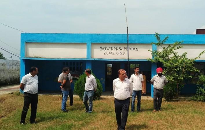 Chief Education Officer (CEO) conducting survey of a school in Jammu CEO Jammu