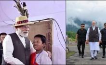 PM Modi braves rain, meets Manipur violence victims in Churachandpur; lays foundation for projects