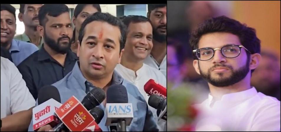'Aaditya Thackeray will wear burqa, secretly watch India-Pak match': Maharashtra minister Nitesh Rane 'Aaditya Thackeray will wear burqa, secretly watch India-Pak match': Maharashtra minister Nitesh Rane