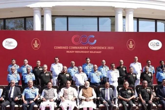 PM Modi inaugurates 16th Combined Commanders' Conference PM Modi inaugurates 16th Combined Commanders' Conference