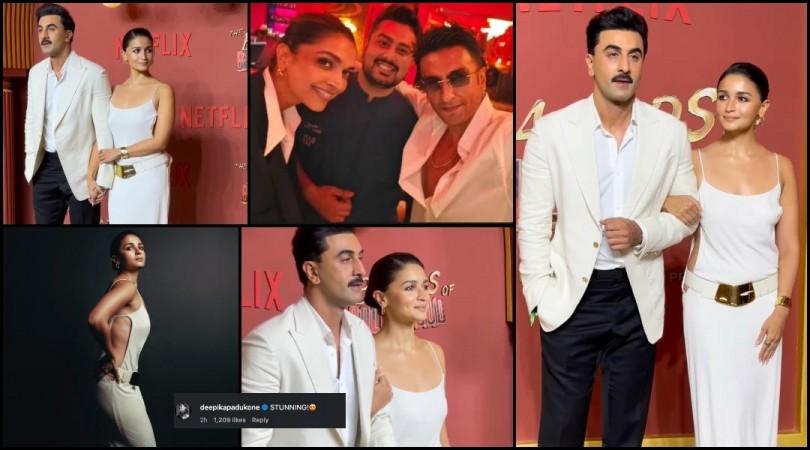 Aryan Khan's Ba***ds of Bollywood premier: Alia Bhatt ditches bralette, goes bold in white bodice gown; twins with Ranbir Kapoor; ex- gf Deepika Padukone says 'stunning' Aryan Khan's Ba***ds of Bollywood premier: Alia Bhatt ditches bralette, goes bold in white bodice gown; twins with Ranbir Kapoor; ex- gf Deepika Padukone says 'stunning'