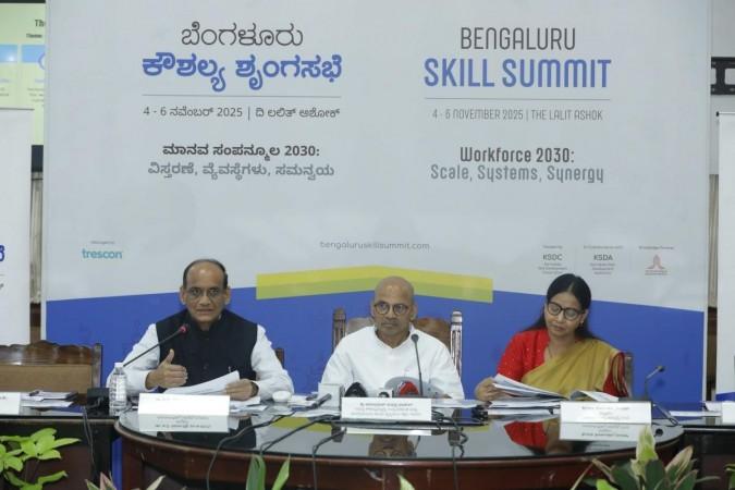 Bengaluru Skill Summit 2025 curtain raiser event at Vidhana Soudha on Friday, September 19, 2025. Vidhana Soudha