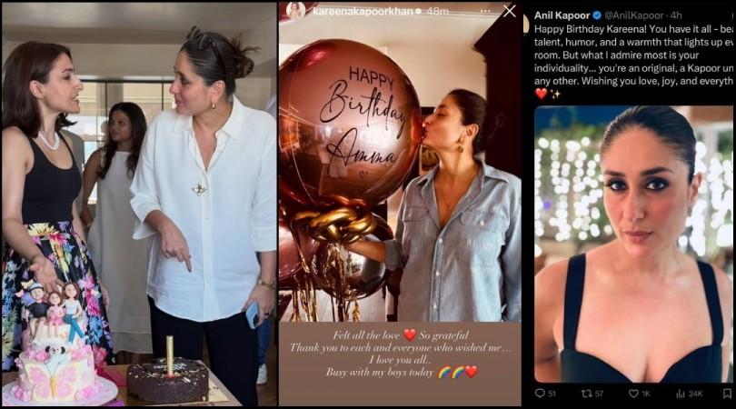 Bebo turns 45: Soha Ali Khan channels inner Bebo with 'Bhabhijaan'; Jeh, Taimur surprise Amma Kareena with custom balloons [See inside photos]