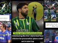 'Disgusting, Shameful': Pakistan's Haris Rauf Makes planes crashing gesture, Sahibzada Farhan points bat like gun sparks controversy in IND vs PAK clash