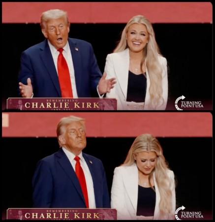 Charlie Kirk Memorial: Donald Trump trolled for funny dance beside Charlie Kirk's bereaved widow Erika Kirk Charlie Kirk Memorial: Donald Trump trolled for funny dance beside Charlie Kirk's bereaved widow Erika Kirk