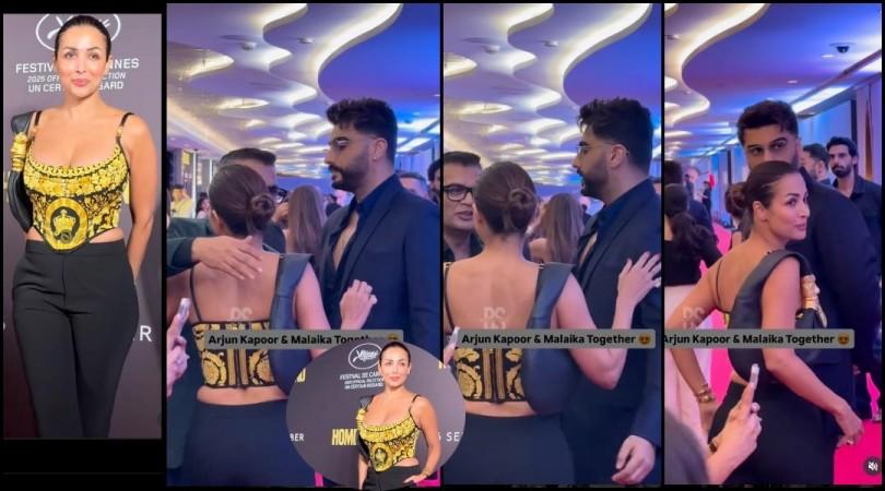 Homebound screening: Ex-couple Malaika Arora and Arjun Kapoor share awkward hug; fans want them to reconcile Homebound screening: Ex-couple Malaika Arora and Arjun Kapoor share awkward hug; fans want them to reconcile