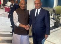 Rajnath Singh discusses defence sector ties with Morocco Minister