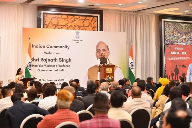 Rajnath Singh discusses defence sector ties with Morocco Minister Rajnath Singh discusses defence sector ties with Morocco Minister