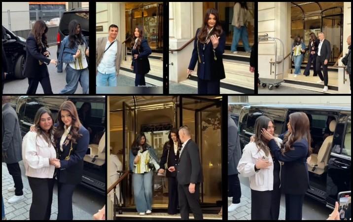 Paris Fashion Week: Aishwarya Rai comforts crying fan; Aaradhya Rushes to Car, giving mom time to pose with fans