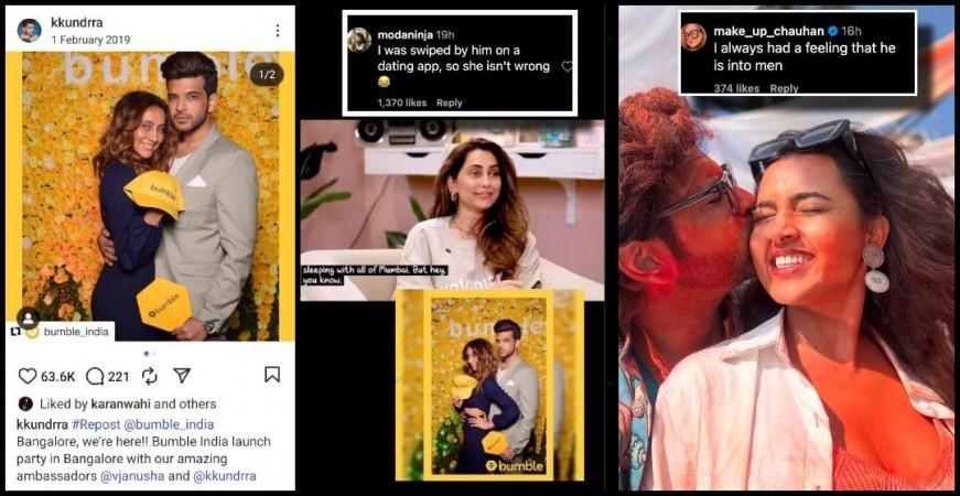'Was sleeping with all of Mumbai': Anusha Dandekar takes a dig at ex Karan Kundrra; fans claim he swiped right on them 'Was sleeping with all of Mumbai': Anusha Dandekar takes a dig at ex Karan Kundrra; fans claim he swiped right on them