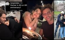 'Happy 4th Partner:' Hrithik Roshan cuddles girlfriend Saba Azad as they celebrate 4th dating anniversary; netizens troll him over punctuation error 'Happy 4th Partner:' Hrithik Roshan cuddles girlfriend Saba Azad as they celebrate 4th dating anniversary; netizens troll him over punctuation error