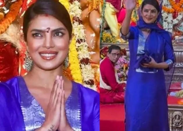Priyanka Chopra at Durga Puja pandal