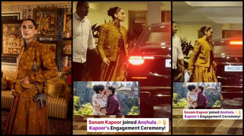 Sonam Kapoor ignores paparazzi amid pregnancy rumours at Anshula Kapoor's engagement party; netizens call her arrogant, rude Sonam Kapoor ignores paparazzi amid pregnancy rumours at Anshula Kapoor's engagement party; netizens call her arrogant, rude