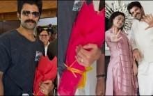 Vijay Deverakonda flaunts engagement ring on his visit to Puttaparthi days after getting engaged to Rashmika Mandanna Vijay Deverakonda flaunts engagement ring on his visit to Puttaparthi days after getting engaged to Rashmika Mandanna