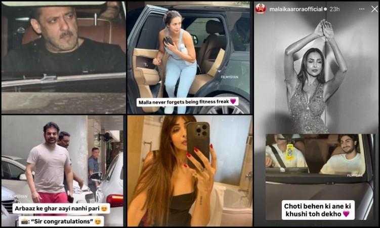 Malaika Arora avoids paps, drops sultry photos on IG as ex-husband Arbaaz Khan welcomes baby girl with second wife Sshura