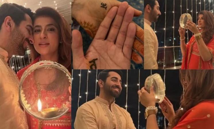Tahira Kashyap and Ayushmann Khurrana Karwa Chauth Tahira Kashyap and Ayushmann Khurrana Karwa Chauth