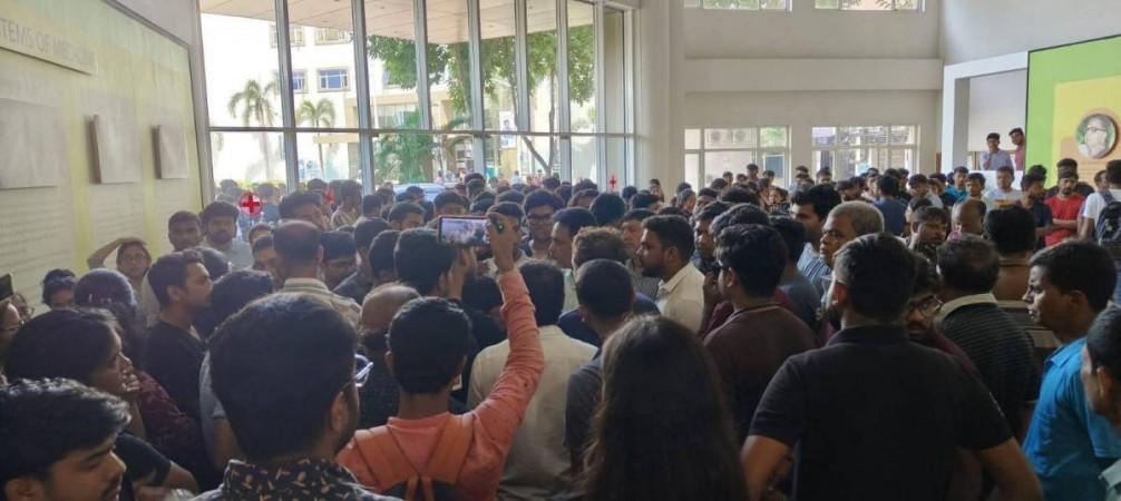 According to police, the student had stepped out of the campus with a male friend for an evening snack around 8.30 p.m. on Friday night when a group of young men on motorcycles began stalking them and making lewd comments.