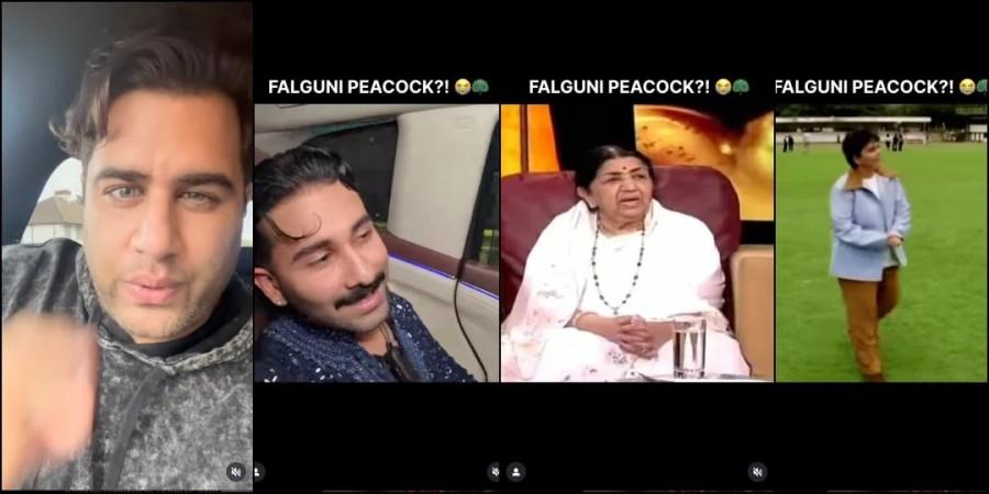 Orry calls Falguni Pathak 'Falguni Peacock, Lata Mangeshkar 'Mangeshwari'; Rajiv Adatia calls him 'idiot', Falguni Pathak responds; Orry mocks Rajiv's looks. Orry calls Falguni Pathak 'Falguni Peacock, Lata Mangeshkar 'Mangeshwari'; Rajiv Adatia calls him 'idiot', Falguni Pathak responds; Orry mocks Rajiv's looks.