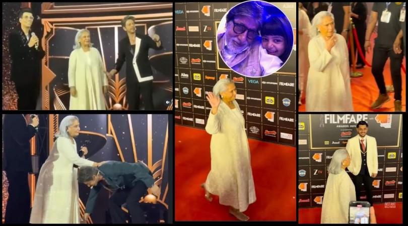 Jaya Bachchan slammed for walking away on red carpet as junior actor poses; SRK–Karan Johar sing birthday song for Big B; Aishwarya Rai wishes Amitabh Bachchan with old pic of Aaradhya Jaya Bachchan slammed for walking away on red carpet as junior actor poses; SRK–Karan Johar sing birthday song for Big B; Aishwarya Rai wishes Amitabh Bachchan with old pic of Aaradhya