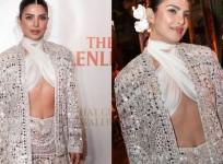 Priyanka Chopra white pantsuit at Diwali bash