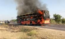 15 injured as bus catches fire on Jaisalmer–Jodhpur Highway